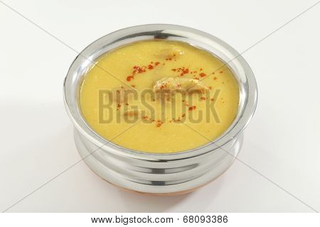Indian Food: Kadhi with gatte.