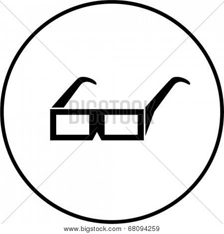 3d glasses symbol