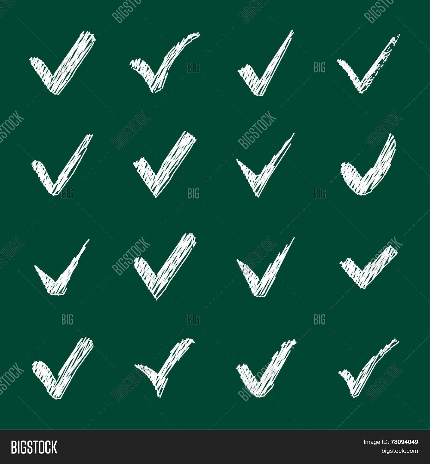 Vector Set Chalk Vector & Photo (Free Trial) | Bigstock
