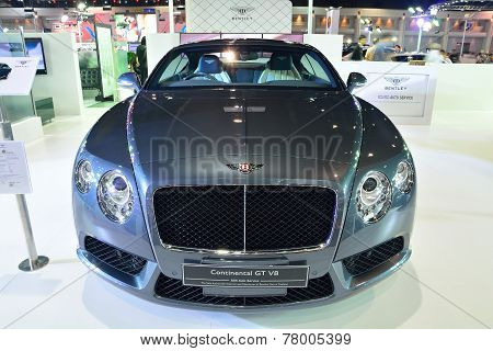 Nonthaburi - December 1: Bentley Continental Gt V8 Car Display At Thailand International Motor Expo