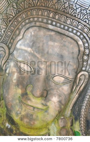 Ángel de escultura de bajo relieve