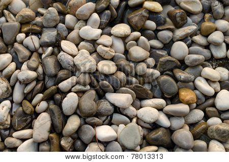 Peblles on the beach