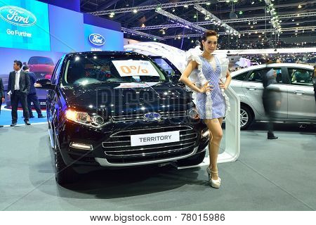 Nonthaburi - December 1: Ford Ecosport Car Display At Thailand International Motor Expo On December
