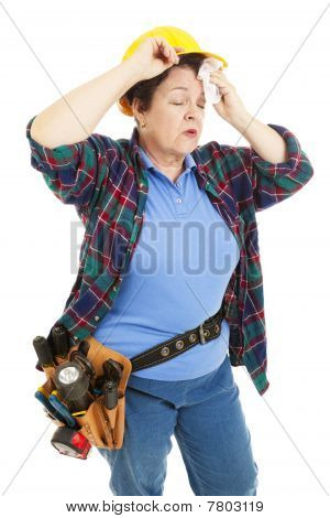 ช่างก่อสร้างผู้หญิงเบื่อ