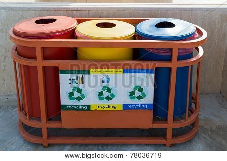 Garbage Containers For Separate Waste Collection