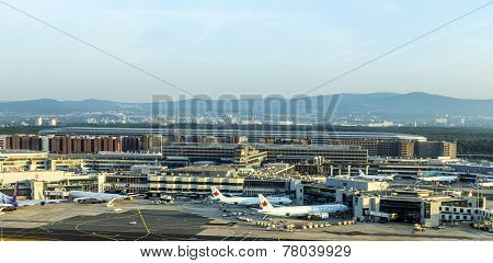 Lufthansa Aircraft Ready For Boarding At Terminal 1