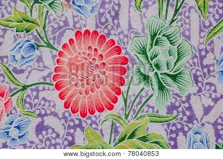 Red Flower On Cloth