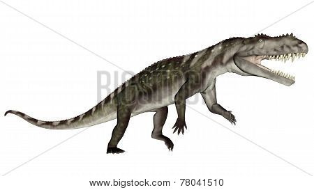 Prestosuchus dinosaur roaring - 3D render