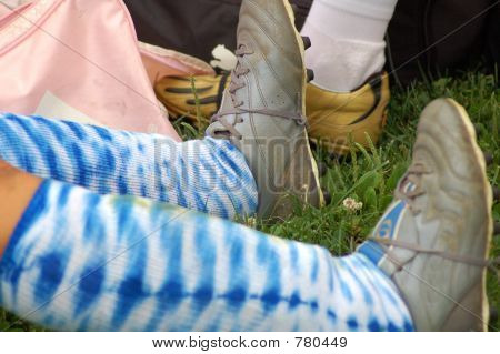 Calcio gambe