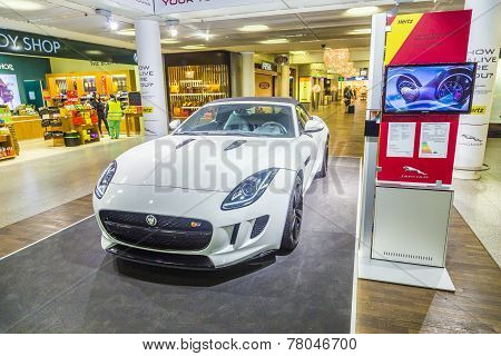 Advertising From A Car Rental Company For A Jaguar F Type Ca