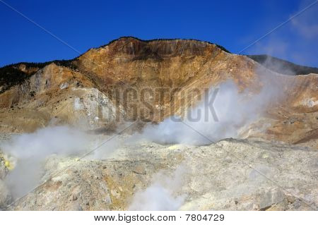 Mount Papandayan vulkanske krater