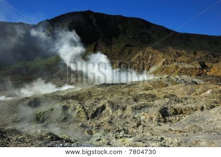 Mount Papandayan vulkanske krater
