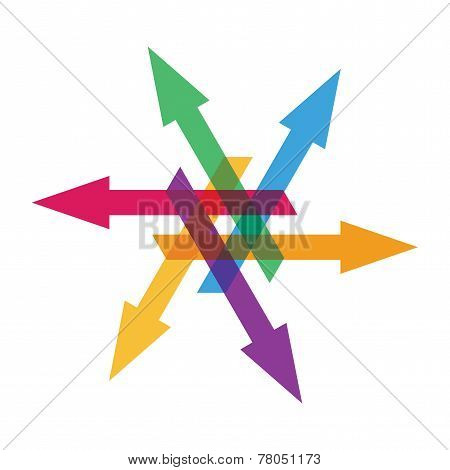 Abstract  Arrows Sign