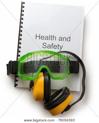 Health And Safety Register With Goggles And Earphones