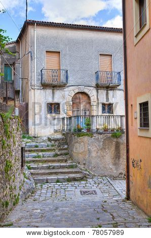Alleyway. Brienza. Basilicata. Italy.
