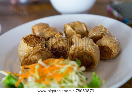 Deep Fried Crab Meat Roll