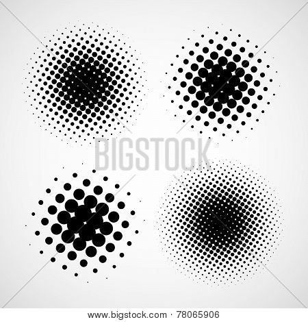 Abstract Halftone Backgrounds