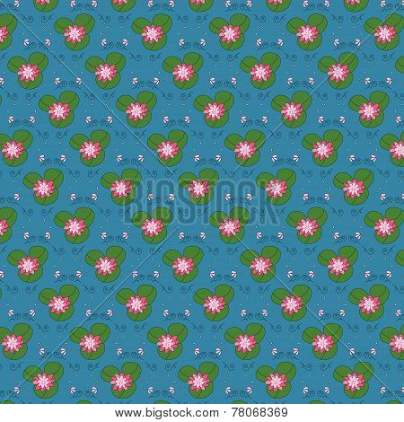 Seamless Pattern With Lily3