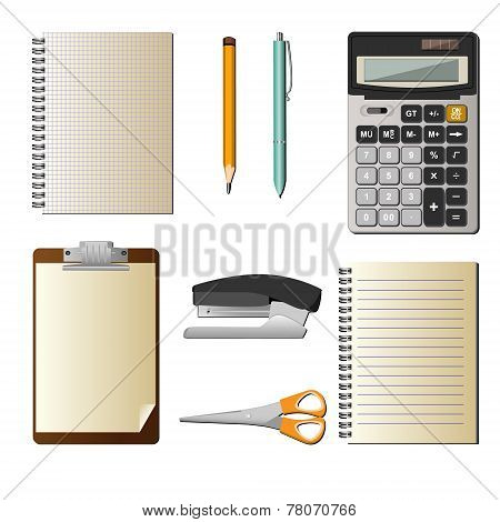Set With Office Objects