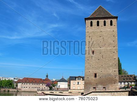 Ponts Couverts Tower In Strasbourg