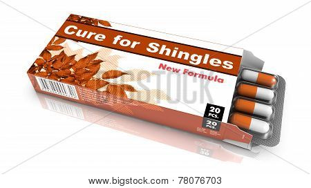 Cure For Shingles, Gray Open Blister Pack.