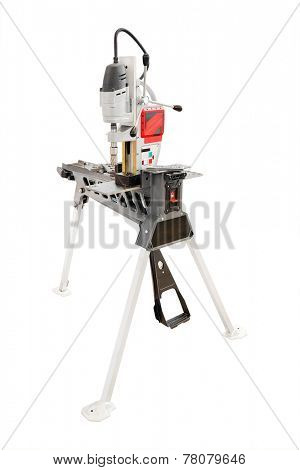 image of a driller isolated under the white background