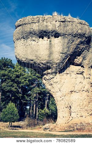 The Ciudad Encantada (enchanted City), Geological Site In Cuenca (spain)