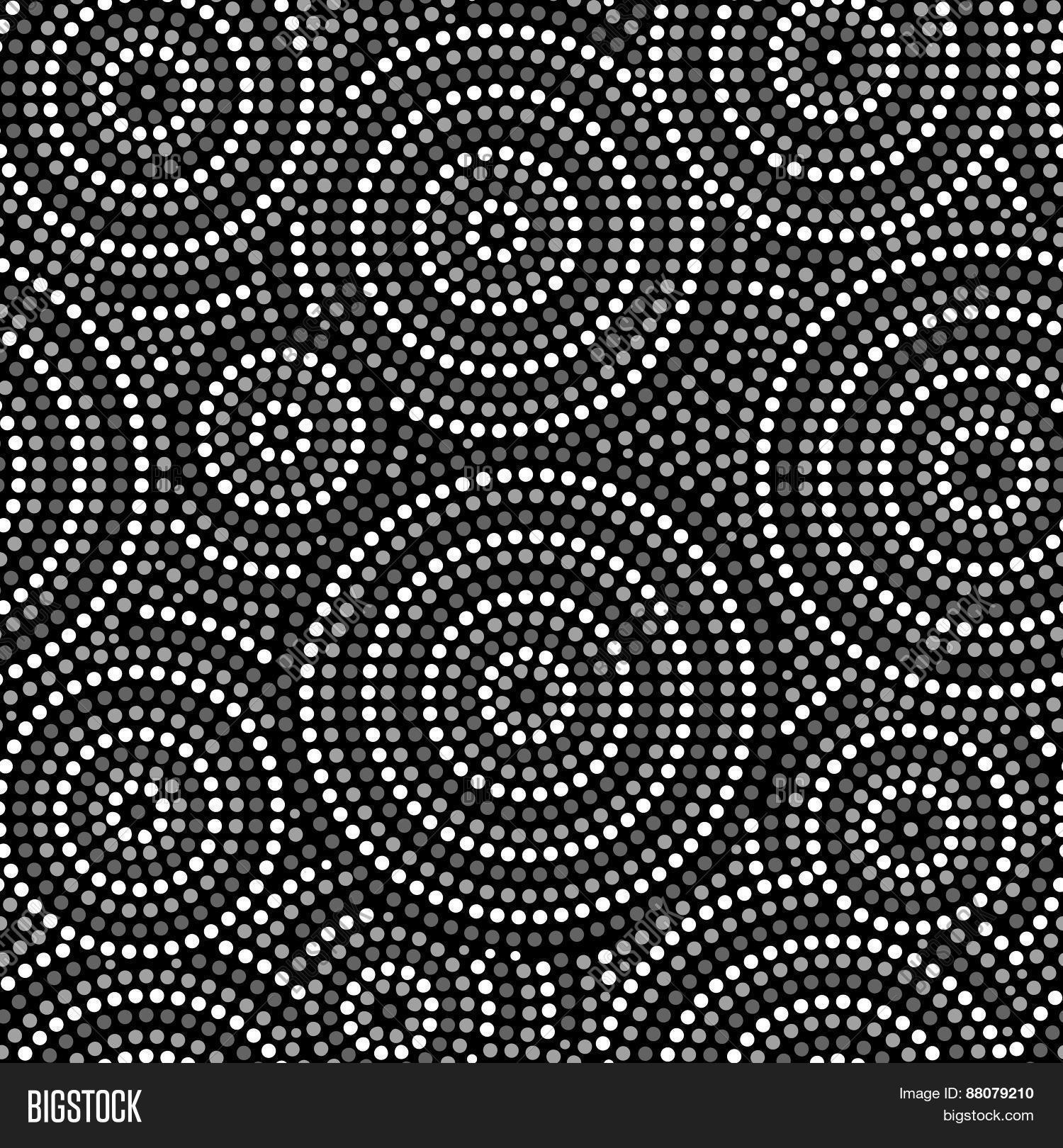 Australian aboriginal geometric art concentric circles seamless pattern in black grey and white vec