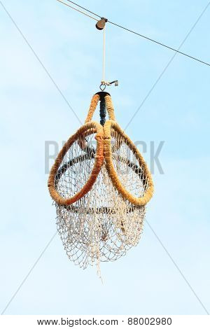 Outdoor takraw hoop