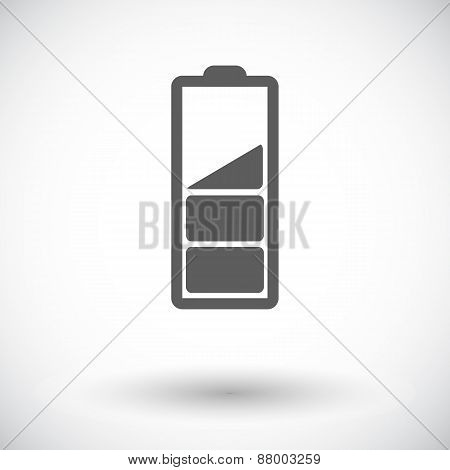 Charging the battery, single icon.