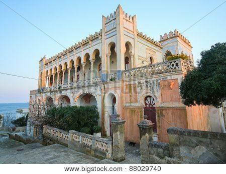 Villa Sticchi In Santa Cesarea Terme, Province Of Lecce, Apulia, Italy.