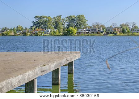 Parque Miramar Lake In Canelones Uruguay