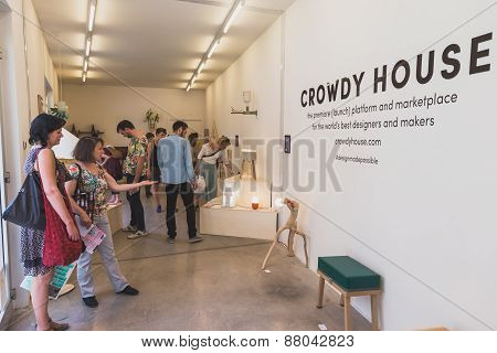 People Visiting Ventura Lambrate Space During Milan Design Week