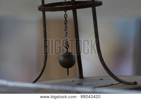 Balance  pendulum on blurred background