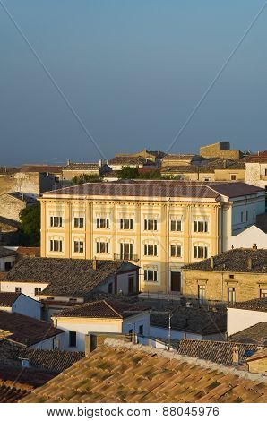 Panoramic view of Bovino. Puglia. Southern Italy.