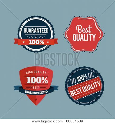 Digitally generated Retro styled retail badges vector