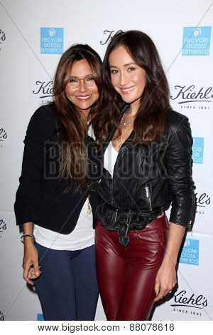 LOS ANGELES - FEB 15:  Vanessa Marcil, Maggie Q at the Kiehls Earth Day Creamy Eye Treatment at the Kiehls on April 15, 2015 in Santa Monica, CA