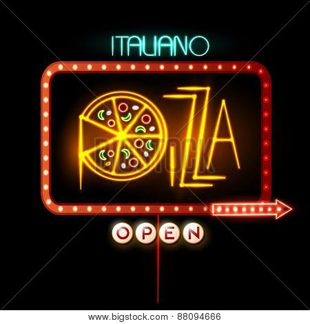 Neon Sign Pizza