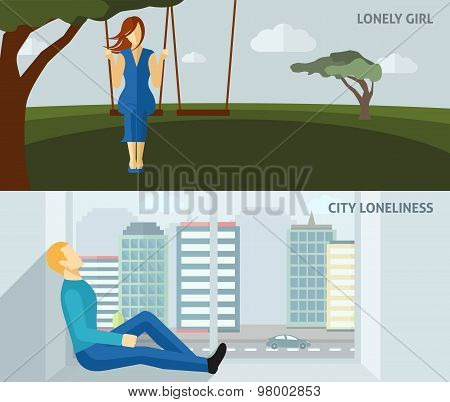 Lonely People Banner
