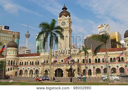 Sultan Abdul Samad building at the Independence square in Kuala Lumpur, Malaysia.