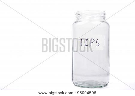Empty tips jar