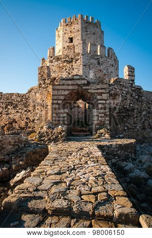 Ruins Of The Fortress Of Methoni, Peloponnese, Greece