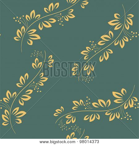 Seamless Abstract Pattern With Red Elements. Vector Illustration