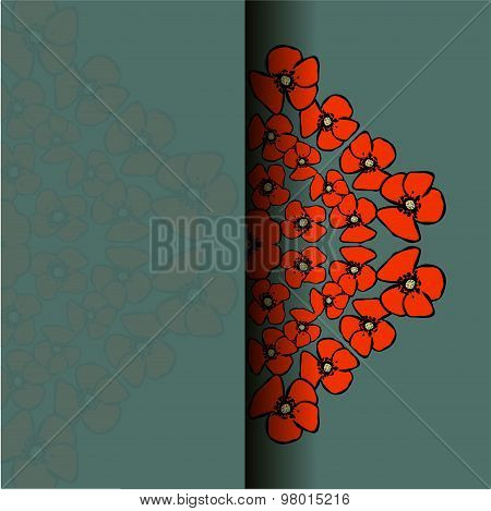Poppy Floral Background