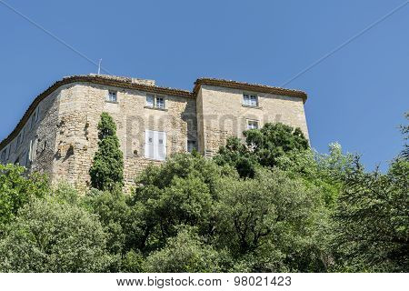 Building In An Old Mountain Village In Southern Europe