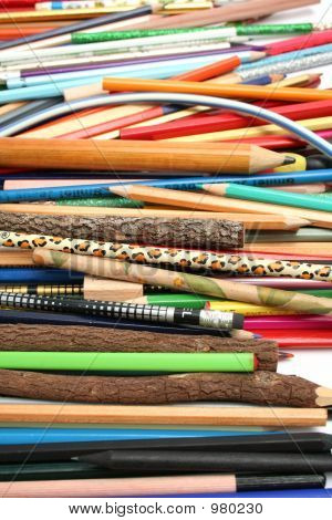 Colección de lápices para trazar y dibujar