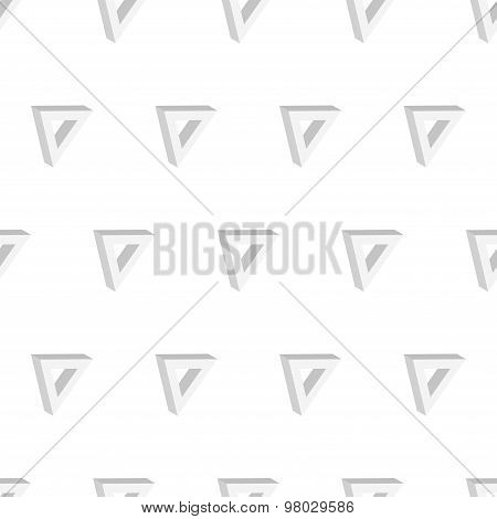 3d seamless triangle background white