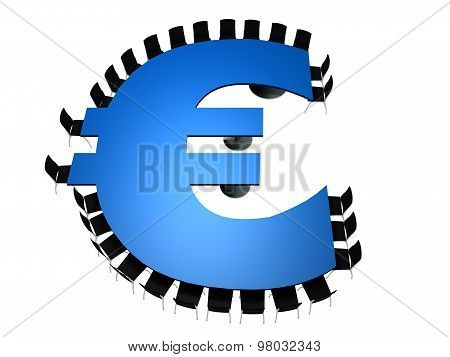 Conference room Table in the shape of Euro