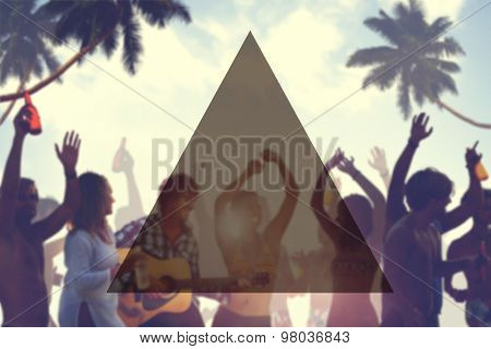 Summer Togetherness Friendship Triangle Copy Space Concept