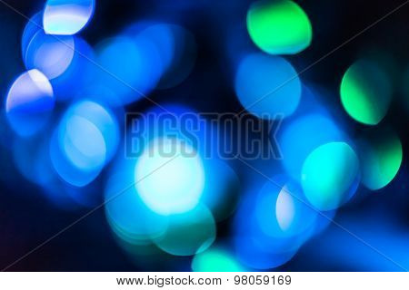 blue Bokeh lights